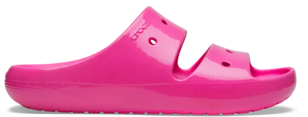 image of Crocs Unisex Classic Neon Highlighter Sandals Pink Crush W7/M6