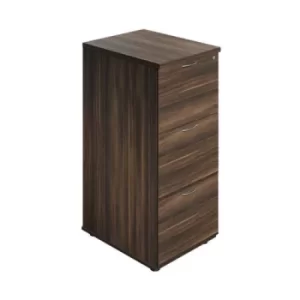Image of Jemini 3 Drawer Filing Cabinet 464x600x1030mm Dark Walnut KF90466