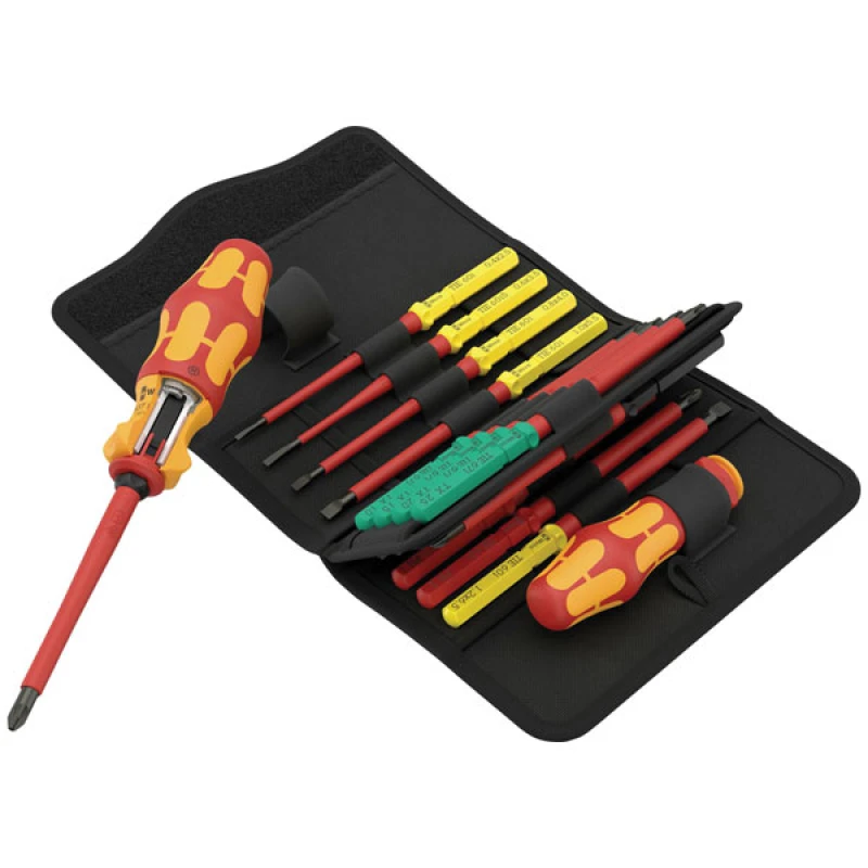 Image of Wera 9710 18 Piece Screwdriver Set in Foam Insert Tray 5150101001