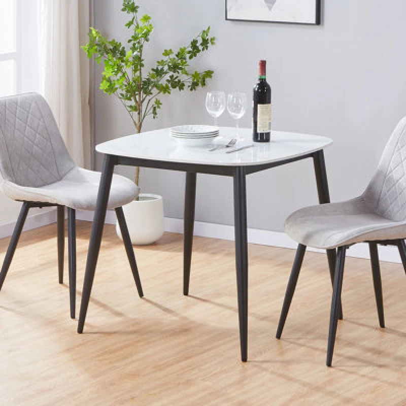 Image of Core Aspen Square White Gloss Dining Table