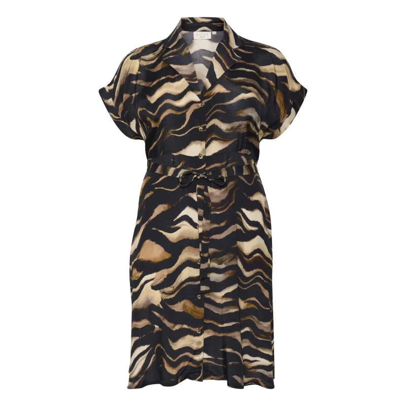 Image of KAFFE Curve Womens dress KAFFE Curve Lana Noir Female 50