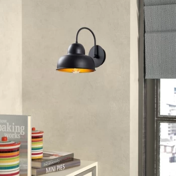 image of Berceste - 180BLACK-A Black Wall Lamp