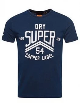 Image of Superdry Copper Label T-Shirt - Blue Size M Men