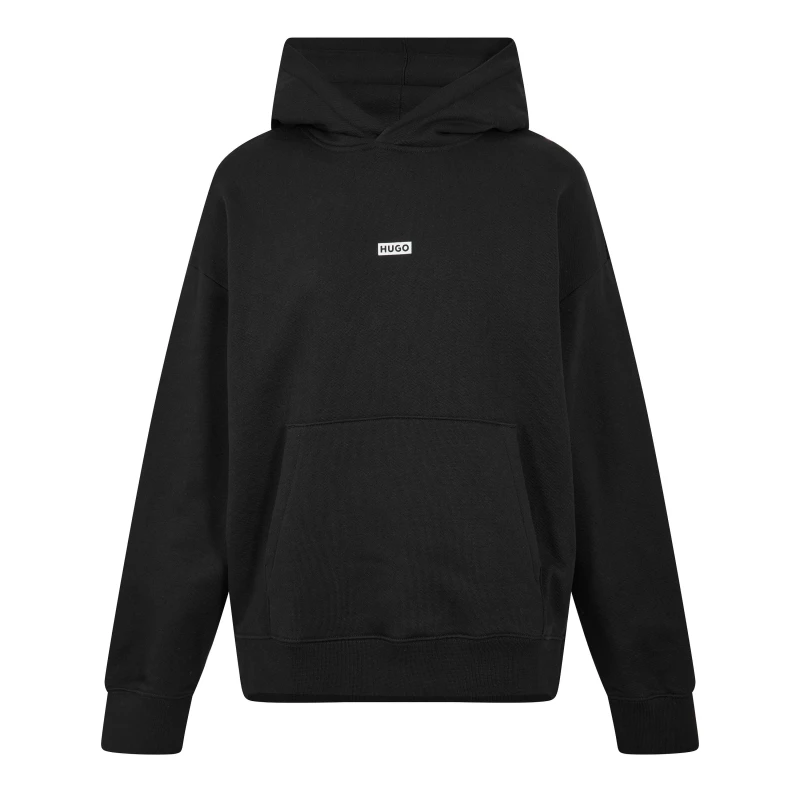 Image of Hugo Mens Over-the-head Hoodie Black male XS