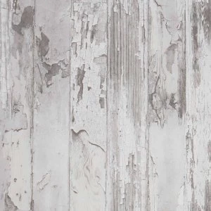 image of Fresco Distressed Wood Wallpaper