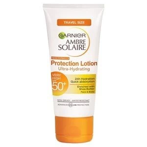 Image of Ambre Solaire Ultra-hydrating Sun Cream SPF50+ 50ml Travel