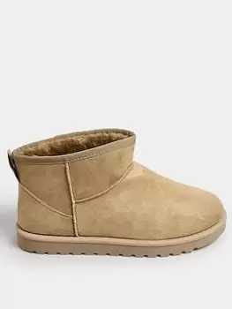 Image of Yours Extra Wide Fit Natural Fur Boot, Natural, Size Eee, Women