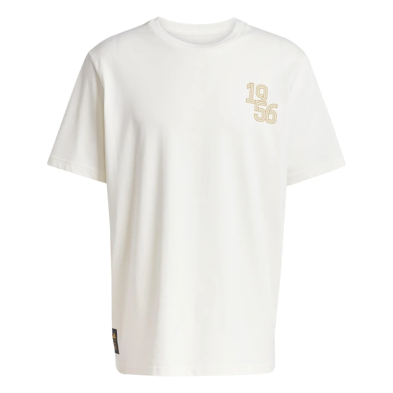 Image of adidas Real Madrid Heavy Cotton T-Shirt Mens Off White male S
