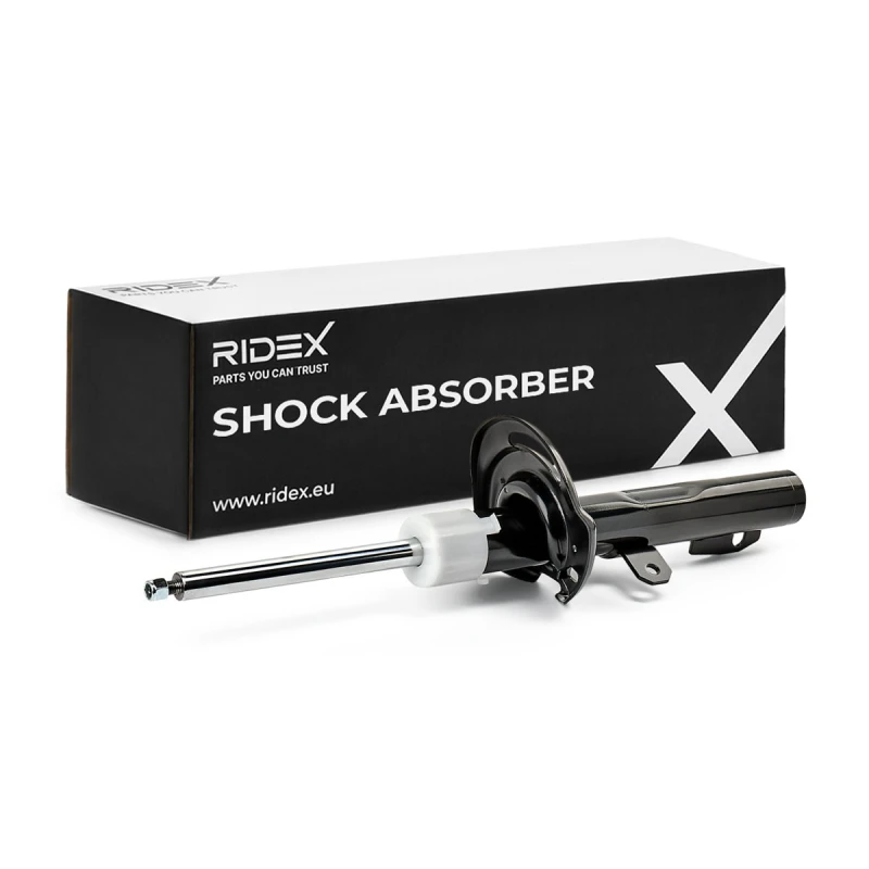 Image of RIDEX 854S18567 Shock absorber Gas Pressure, Twin-Tube, Suspension Strut, Top pin Shock Absorber (854)