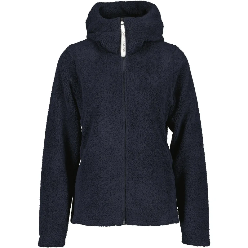 Image of Womens full zip hoodie Didriksons Anniken Bleu Female 48