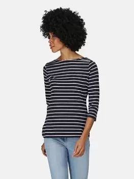 Image of Regatta Bayla 3/4 Sleeve Tee - Navy, Size 12, Women