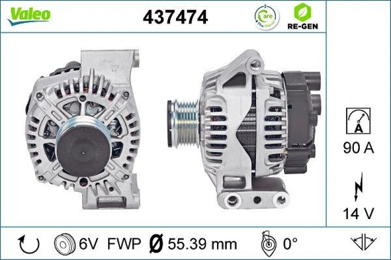 Image of Alternator VALEO 437474