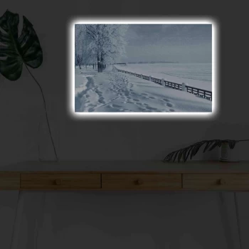 Image of 4570KARDACT - 028 Multicolor Decorative LED Lighted Canvas Painting