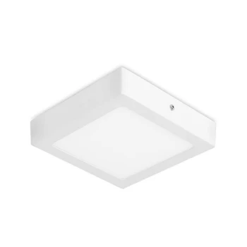 image of Easy Integrated LED Square Surface Mounted Downlight Matt White - Warm White