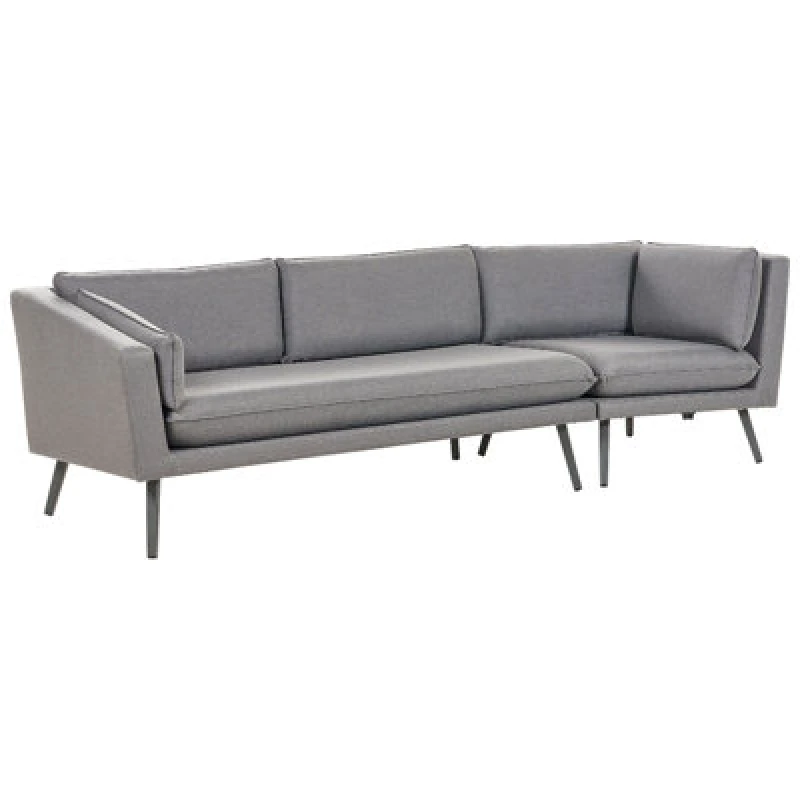Image of Beliani Garden Sofa 3 Seater Loretello Right Hand Grey