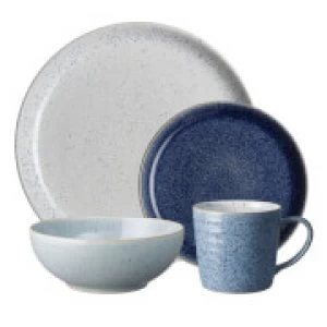 image of Denby Studio Blue 16 Piece Tableware Set