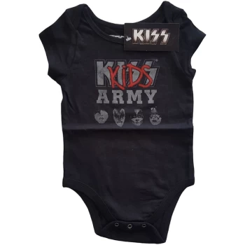 Image of KISS - Army Kids 0-3 Months Babywear - Black