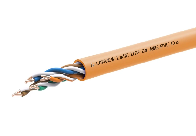 Image of Lanview LVN122005 networking cable Orange 305 m Cat5e U/UTP (UTP)