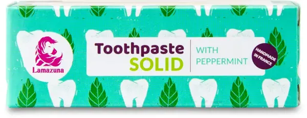 image of Lamazuna Solid Toothpaste Peppermint 17g