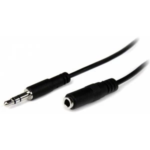 Image of StarTech 1m Slim 3.5mm Stereo Extension Audio Cable
