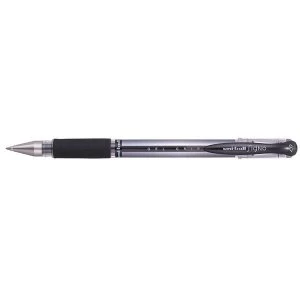 image of Uni Ball Signo UM 151S Gel Grip Rollerball Pen Line Width 0.4mm Tip Width 0.7mm Black 1 x Pack of 12 Pens