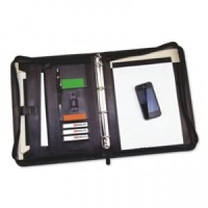 image of Monolith Conference Folder Zipped Leather