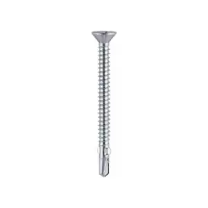 image of LW130B Wing Tip No. 3 Self Drill Screw BZP 5.5 x 130mm Box of 100 - Timco