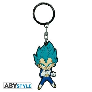 image of Dragon Ball Super - Vegeta Saiyan Blue PVC Keychain