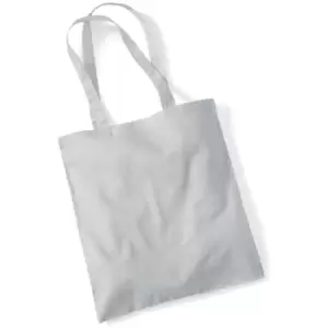Image of Westford Mill Promo Bag For Life - 10 Litres (Pack Of 2) (One Size) (Light Grey) - Light Grey