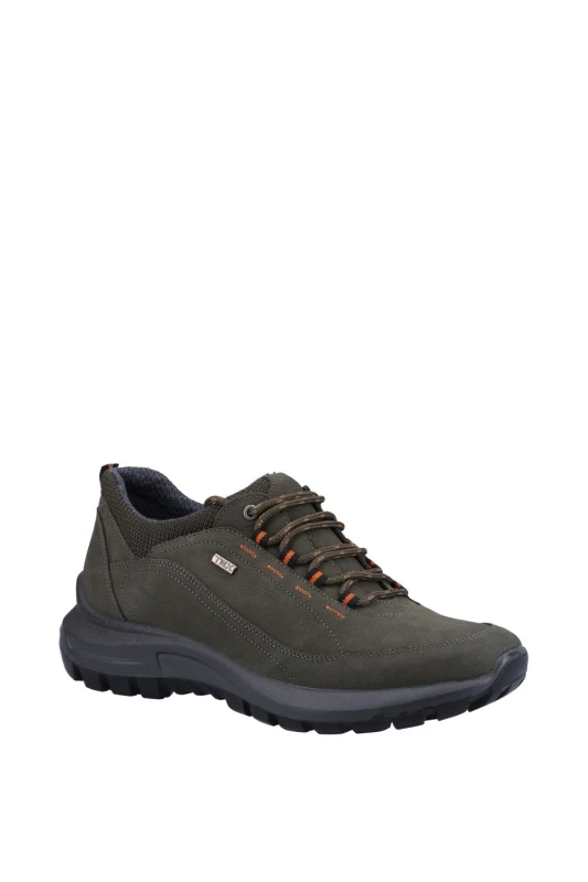 Image of Cotswold Mens Dumbleton Suede Leather Walking Shoes UK Size 12 (EU 46) KHAKI COT822-KHAKI-12