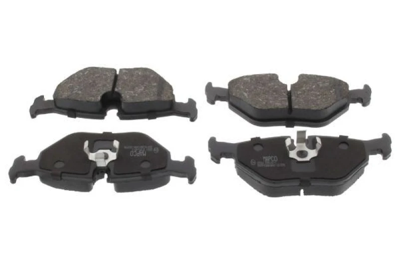 Image of MAPCO 6581 Brake pad set Rear Axle, excl. wear warning contact, with anti-squeak plate Brake Pad Set,disc brake (402)