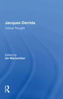Image of Jacques Derrida : Critical Thought
