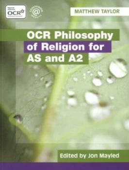 Image of Ocr Philosophy of Religion for As and A2 by Matthew Taylor Paperback