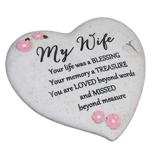 Image of Thoughts Of You 'Wife' Graveside Heart