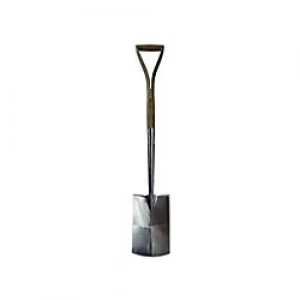 image of Faithfull Prestige Stainless Steel Digging Spade Ash Handle