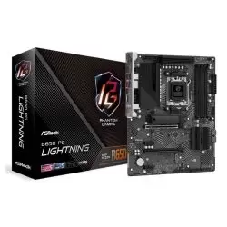 image of Asrock B650 PG LIGHTNING, AMD B650, AM5, ATX, 4 DDR5, HDMI, 2.5G LAN, PCIe4, 3x M.2