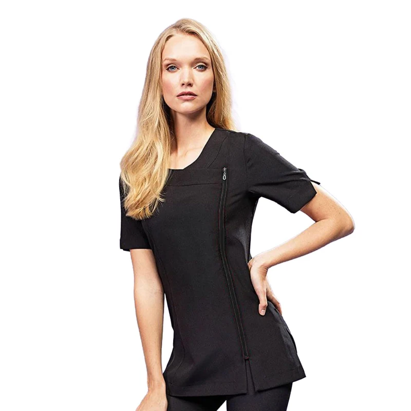 Image of Premier Camellia Tunic Health Beauty & Spa Workwear Pack of 2 Black female
