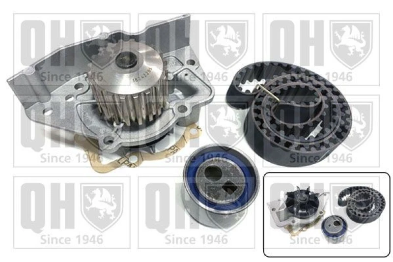 Image of QUINTON HAZELL Water pump and timing belt kit QUINTON HAZELL QBPK2360