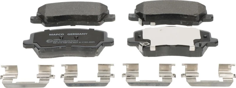 Image of Brake pad set MAPCO 106061