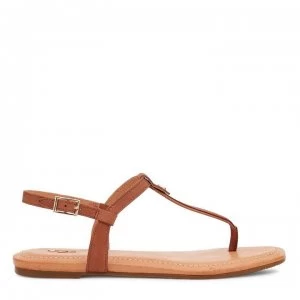 image of Ugg Madeena Sandals - Tan Leather