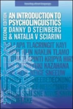 Image of An introduction to psycholinguistics by Danny D Steinberg