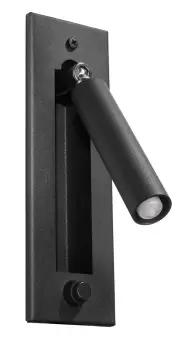 Image of Enif Reading Light Folding Wall Lamp Black G9