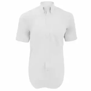 Image of Kustom Kit Mens Short Sleeve Corporate Oxford Shirt (15inch) (Bottle Green)