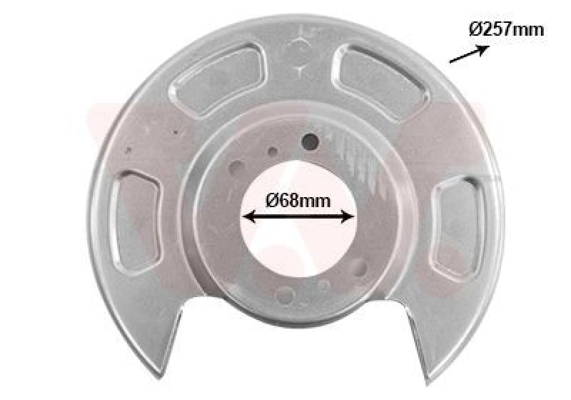 Image of VAN WEZEL Brake disc backing plate VAN WEZEL 8314373