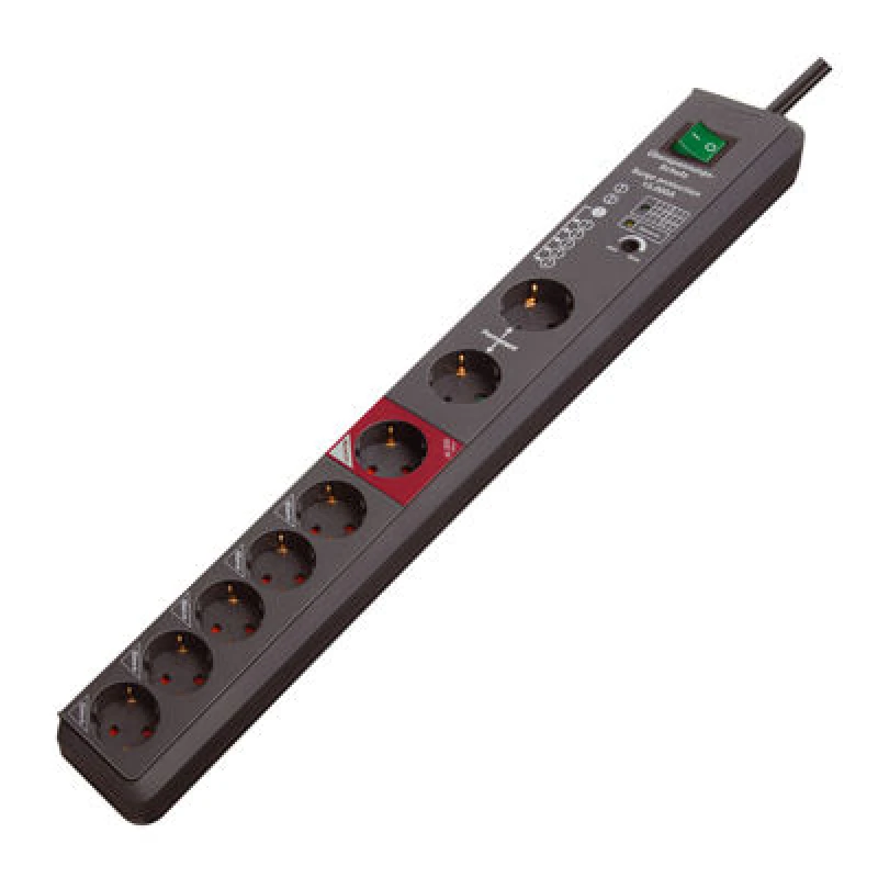 Image of Brennenstuhl 1159490936 power extension 3m 8 AC outlet(s) Anthracite