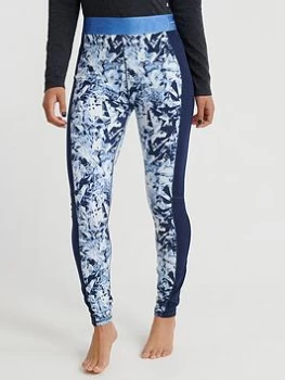 Image of Superdry Ski Carbon Base Layer Legging - Navy, Black, Size 6, Women