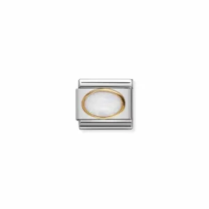 Image of Nomination Composable Classic Oval Hard Stones In Stainless Jewellery