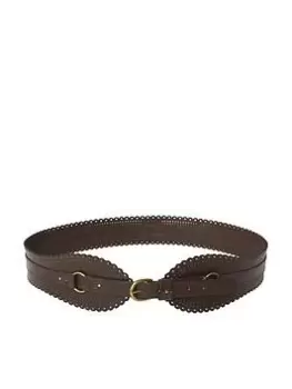 image of Joe Browns Perfection Premium Leather Waist Belt -Brown, Brown, Size S, Women