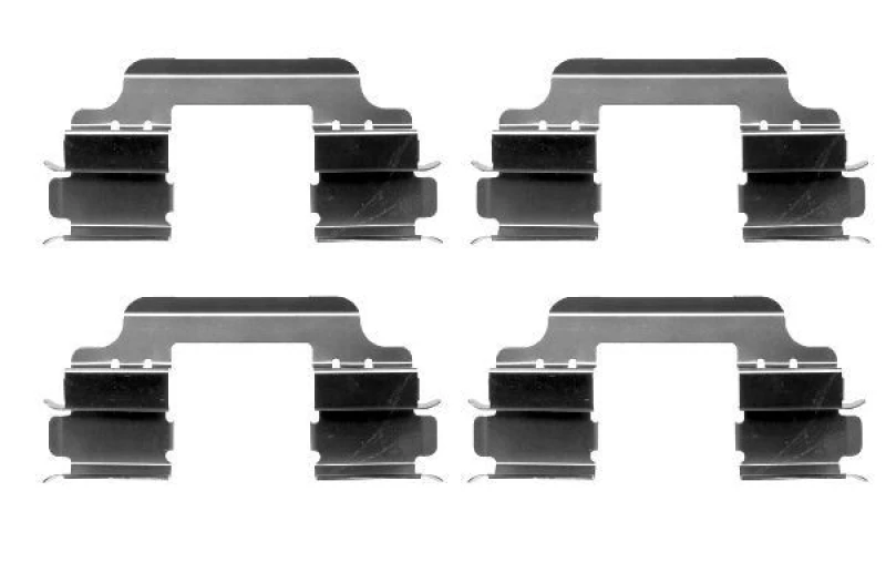 Image of HELLA Brake pad fitting kit HELLA 8DZ 355 203-141