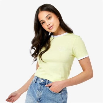 image of Jack Wills Trinkey Ringer T-Shirt - Yellow